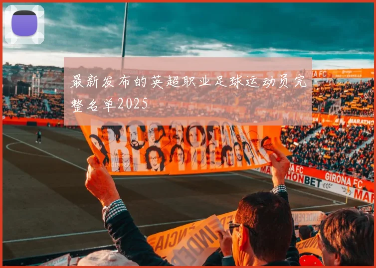 最新发布的英超职业足球运动员完整名单2025